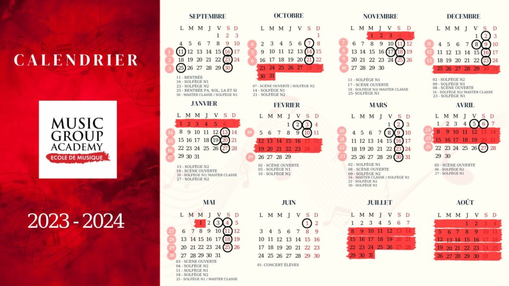 calendrier 